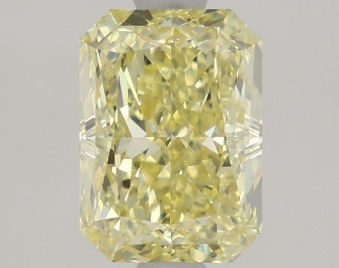 Loose Diamond - RADIANT 1.73ct Fancy Yellow VVS2: Loose Diamond - RADIANT 1.73ct Fancy Yellow VVS2 Source: This is a real non-mined Diamond that has been grown in a lab Shape: RADIANT Carats: 1.73 Color: Fancy Yellow Certification: IGI Video: