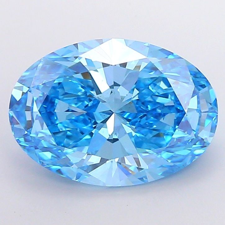 Loose Diamond - OVAL 7.03ct Fancy Vivid Blue VS2: Loose Diamond - OVAL 7.03ct Fancy Vivid Blue VS2 Source: This is a real non-mined Diamond that has been grown in a lab Shape: OVAL Carats: 7.03 Color: Fancy Vivid Blue Certification: IGI Video: