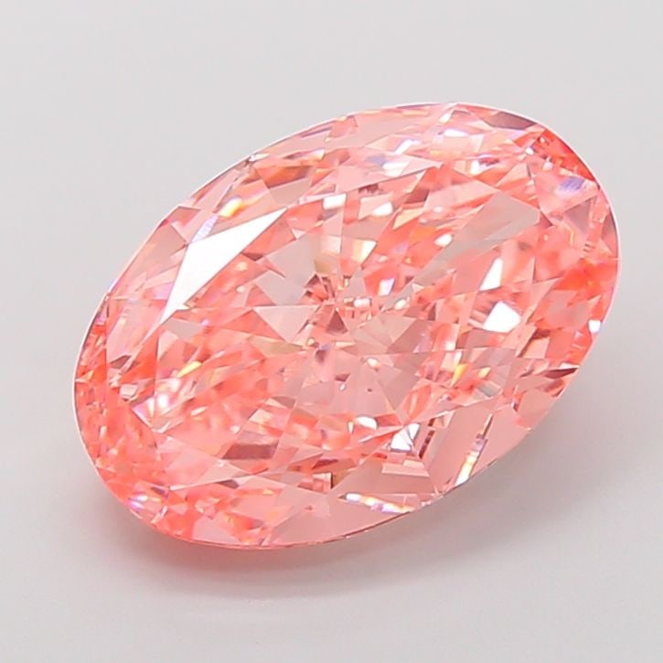 Loose Diamond - OVAL 10.09ct Fancy Vivid Pink VS1: Loose Diamond - OVAL 10.09ct Fancy Vivid Pink VS1 Source: This is a real non-mined Diamond that has been grown in a lab Shape: OVAL Carats: 10.09 Color: Fancy Vivid Pink Certification: IGI Video: