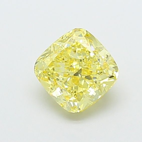 Loose Diamond - CUSHION MODIFIED 1.42ct Fancy Intense Yellow VVS2: Loose Diamond - CUSHION MODIFIED 1.42ct Fancy Intense Yellow VVS2 Source: This is a real non-mined Diamond that has been grown in a lab Shape: CUSHION MODIFIED Carats: 1.42 Color: Fancy Intense Yellow