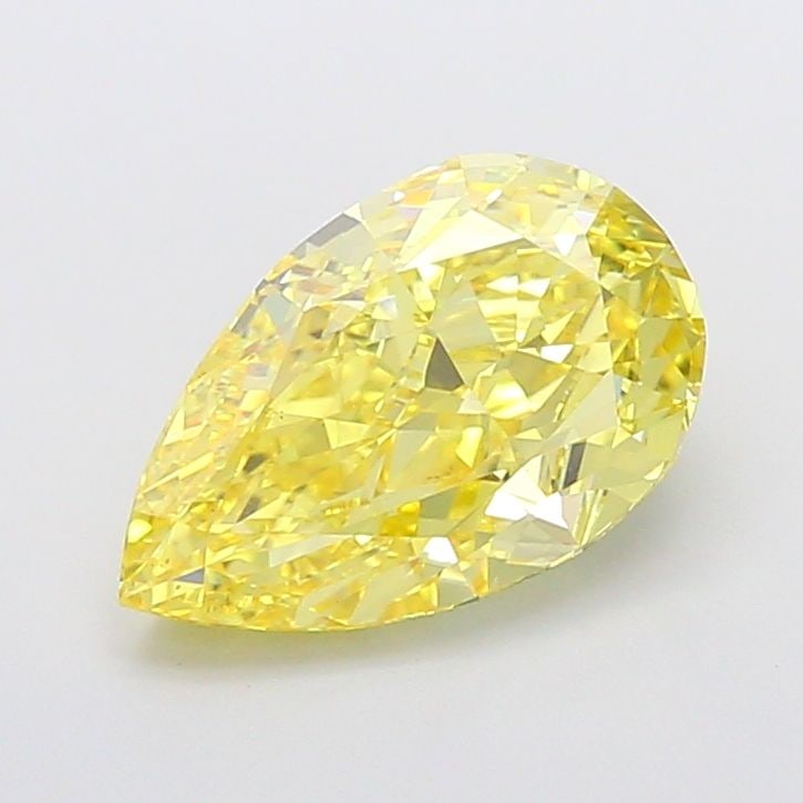 Loose Diamond - PEAR 3.51ct Fancy Intense Yellow VS2: Loose Diamond - PEAR 3.51ct Fancy Intense Yellow VS2 Source: This is a real non-mined Diamond that has been grown in a lab Shape: PEAR Carats: 3.51 Color: Fancy Intense Yellow Certification: IGI Video