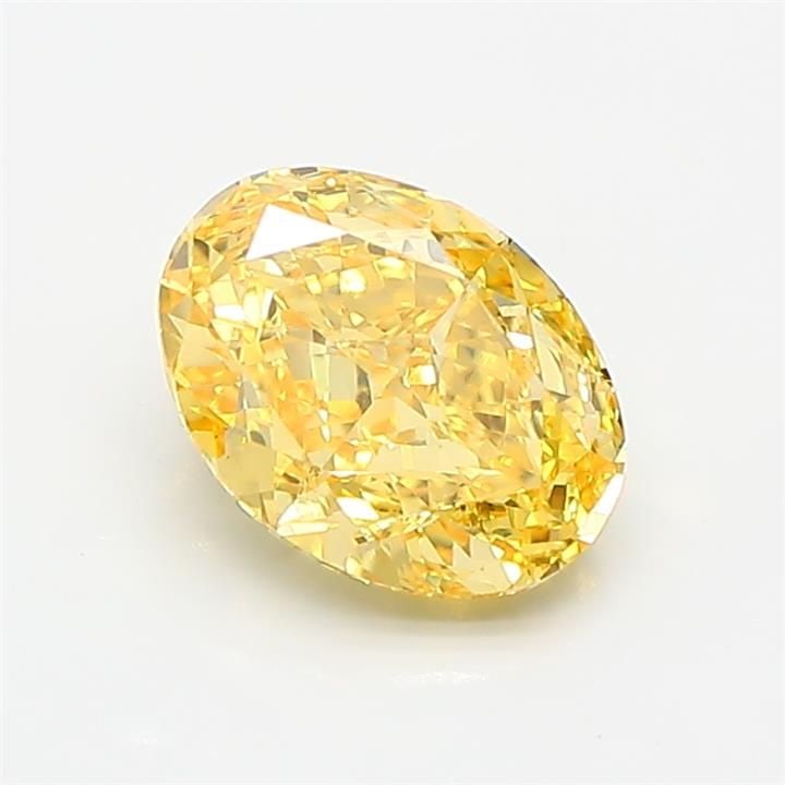Loose Diamond - OVAL 1.5ct Fancy Vivid Yellow VS1: Loose Diamond - OVAL 1.5ct Fancy Vivid Yellow VS1 Source: This is a real non-mined Diamond that has been grown in a lab Shape: OVAL Carats: 1.5 Color: Fancy Vivid Yellow Certification: IGI Video:
