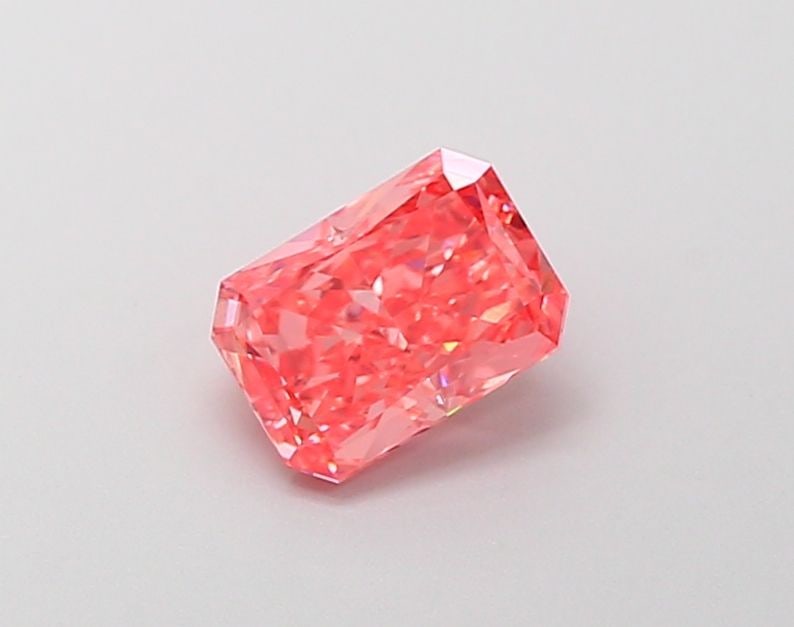 Loose Diamond - RADIANT 1.03ct Fancy Vivid Orange Pink VS2: Loose Diamond - RADIANT 1.03ct Fancy Vivid Orange Pink VS2 Source: This is a real non-mined Diamond that has been grown in a lab Shape: RADIANT Carats: 1.03 Color: Fancy Vivid Orange Pink Certificatio