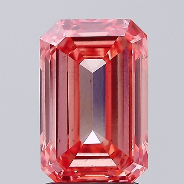 Loose Diamond - EMERALD 2.0ct Fancy Vivid Pink VS2: Loose Diamond - EMERALD 2.0ct Fancy Vivid Pink VS2 Source: This is a real non-mined Diamond that has been grown in a lab Shape: EMERALD Carats: 2.0 Color: Fancy Vivid Pink Certification: IGI Video: