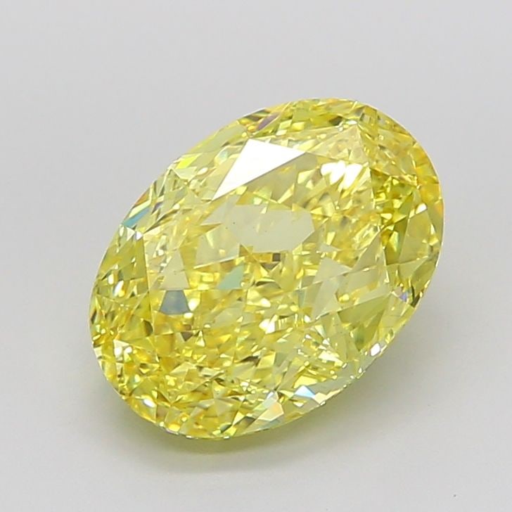 Loose Diamond - OVAL 5.14ct Fancy Intense Yellow VS1: Loose Diamond - OVAL 5.14ct Fancy Intense Yellow VS1 Source: This is a real non-mined Diamond that has been grown in a lab Shape: OVAL Carats: 5.14 Color: Fancy Intense Yellow Certification: IGI Video