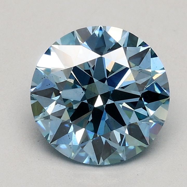 Ideal Loose Diamond - ROUND 1.03ct Fancy Blue SI1: Ideal Loose Diamond - ROUND 1.03ct Fancy Blue SI1 Source: This is a real non-mined Diamond that has been grown in a lab Shape: ROUND Carats: 1.03 Color: Fancy Blue Certification: IGI Video: