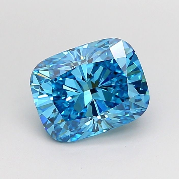 Loose Diamond - CUSHION MODIFIED 2.09ct Fancy Vivid Blue VVS2: Loose Diamond - CUSHION MODIFIED 2.09ct Fancy Vivid Blue VVS2 Source: This is a real non-mined Diamond that has been grown in a lab Shape: CUSHION MODIFIED Carats: 2.09 Color: Fancy Vivid Blue Certifi