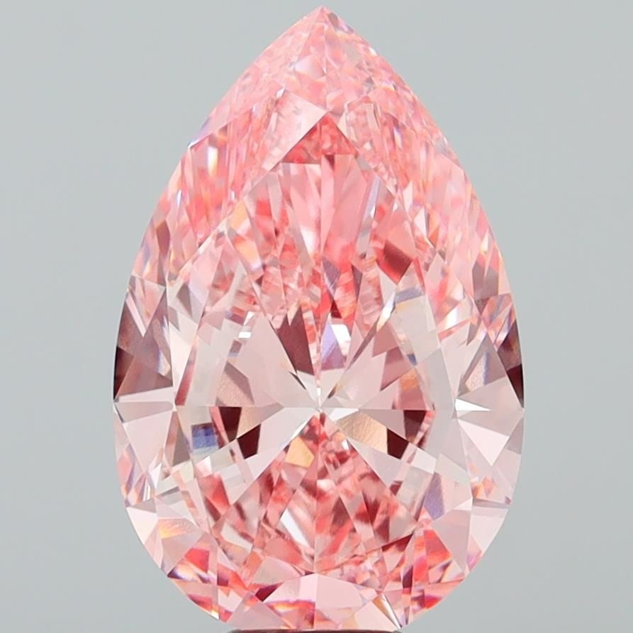 Loose Diamond - PEAR 10.01ct Fancy Vivid Pink VVS1: Loose Diamond - PEAR 10.01ct Fancy Vivid Pink VVS1 Source: This is a real non-mined Diamond that has been grown in a lab Shape: PEAR Carats: 10.01 Color: Fancy Vivid Pink Certification: IGI Video: