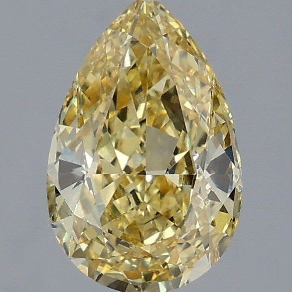 Loose Diamond - PEAR 2.07ct Fancy Intense Yellow VS2: Loose Diamond - PEAR 2.07ct Fancy Intense Yellow VS2 Source: This is a real non-mined Diamond that has been grown in a lab Shape: PEAR Carats: 2.07 Color: Fancy Intense Yellow Certification: IGI Video