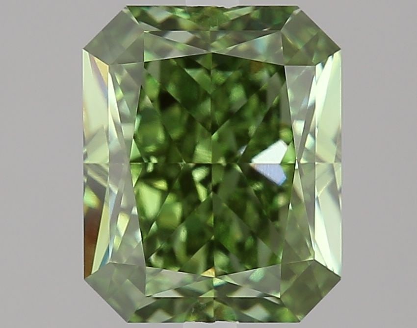 Loose Diamond - RADIANT 2.56ct Fancy Vivid Green VS1: Loose Diamond - RADIANT 2.56ct Fancy Vivid Green VS1 Source: This is a real non-mined Diamond that has been grown in a lab Shape: RADIANT Carats: 2.56 Color: Fancy Vivid Green Certification: IGI Video