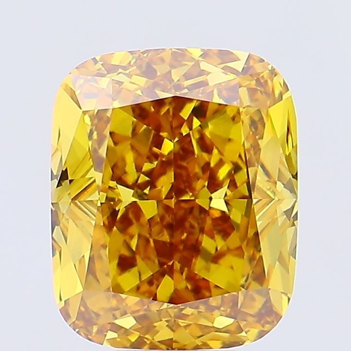 Loose Diamond - CUSHION BRILLIANT 10.06ct Fancy Vivid Yellow VVS2: Loose Diamond - CUSHION BRILLIANT 10.06ct Fancy Vivid Yellow VVS2 Source: This is a real non-mined Diamond that has been grown in a lab Shape: CUSHION BRILLIANT Carats: 10.06 Color: Fancy Vivid Yellow