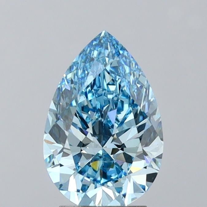 Loose Diamond - PEAR 3.02ct Fancy Vivid Blue VVS2: Loose Diamond - PEAR 3.02ct Fancy Vivid Blue VVS2 Source: This is a real non-mined Diamond that has been grown in a lab Shape: PEAR Carats: 3.02 Color: Fancy Vivid Blue Certification: IGI Video: