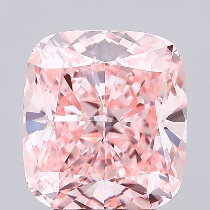 Loose Diamond - CUSHION MODIFIED 2.8ct Fancy Vivid Pink VS1: Loose Diamond - CUSHION MODIFIED 2.8ct Fancy Vivid Pink VS1 Source: This is a real non-mined Diamond that has been grown in a lab Shape: CUSHION MODIFIED Carats: 2.8 Color: Fancy Vivid Pink Certificat