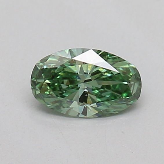Loose Diamond - OVAL 0.18ct Fancy Vivid Green VS2: Loose Diamond - OVAL 0.18ct Fancy Vivid Green VS2 Source: This is a real non-mined Diamond that has been grown in a lab Shape: OVAL Carats: 0.18 Color: Fancy Vivid Green Certification: IGI Video: