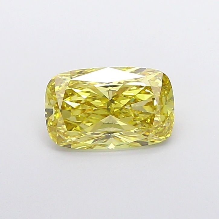 Loose Diamond - CUSHION MODIFIED 2.16ct Fancy Intense Yellow VS1: Loose Diamond - CUSHION MODIFIED 2.16ct Fancy Intense Yellow VS1 Source: This is a real non-mined Diamond that has been grown in a lab Shape: CUSHION MODIFIED Carats: 2.16 Color: Fancy Intense Yellow 