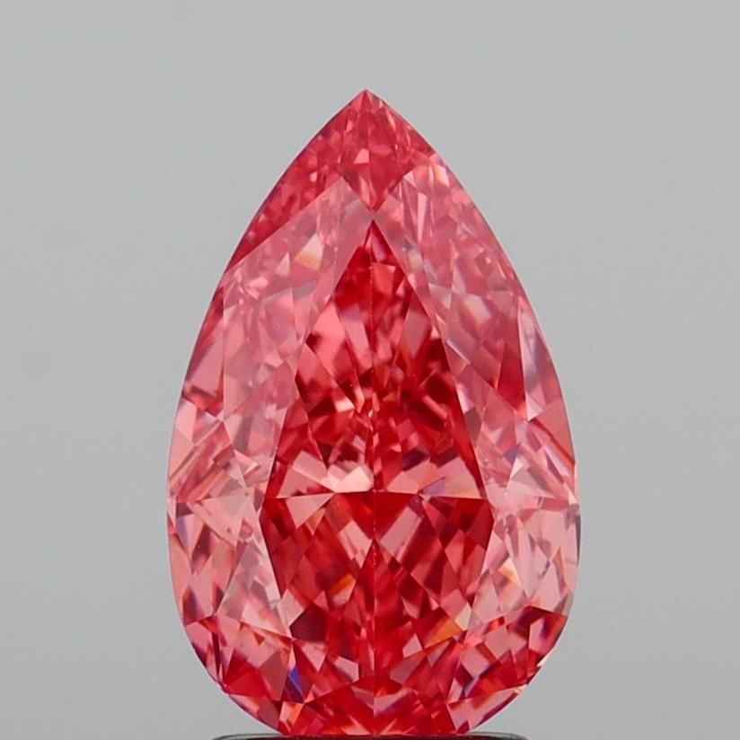 Loose Diamond - PEAR 3.01ct Fancy Vivid Pink VS1: Loose Diamond - PEAR 3.01ct Fancy Vivid Pink VS1 Source: This is a real non-mined Diamond that has been grown in a lab Shape: PEAR Carats: 3.01 Color: Fancy Vivid Pink Certification: IGI Video:
