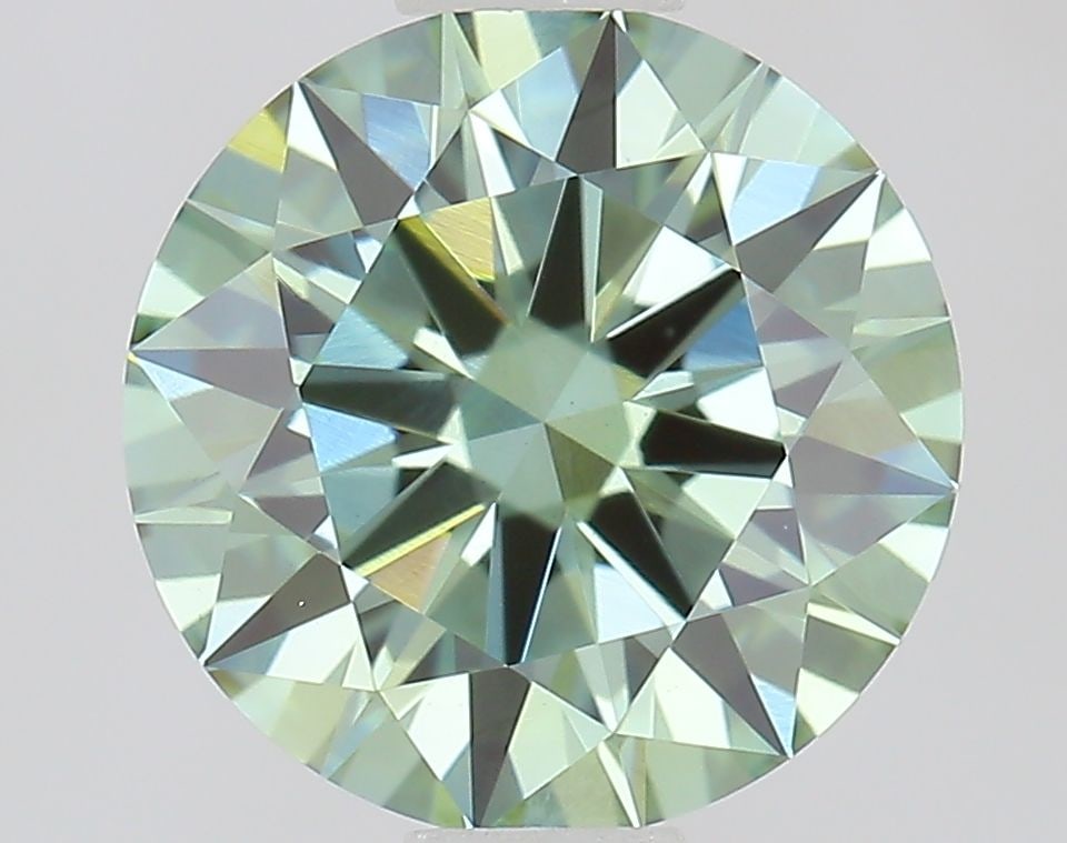 Loose Diamond - ROUND 1.01ct Fancy Vivid Green VS1: Loose Diamond - ROUND 1.01ct Fancy Vivid Green VS1 Source: This is a real non-mined Diamond that has been grown in a lab Shape: ROUND Carats: 1.01 Color: Fancy Vivid Green Certification: IGI Video: