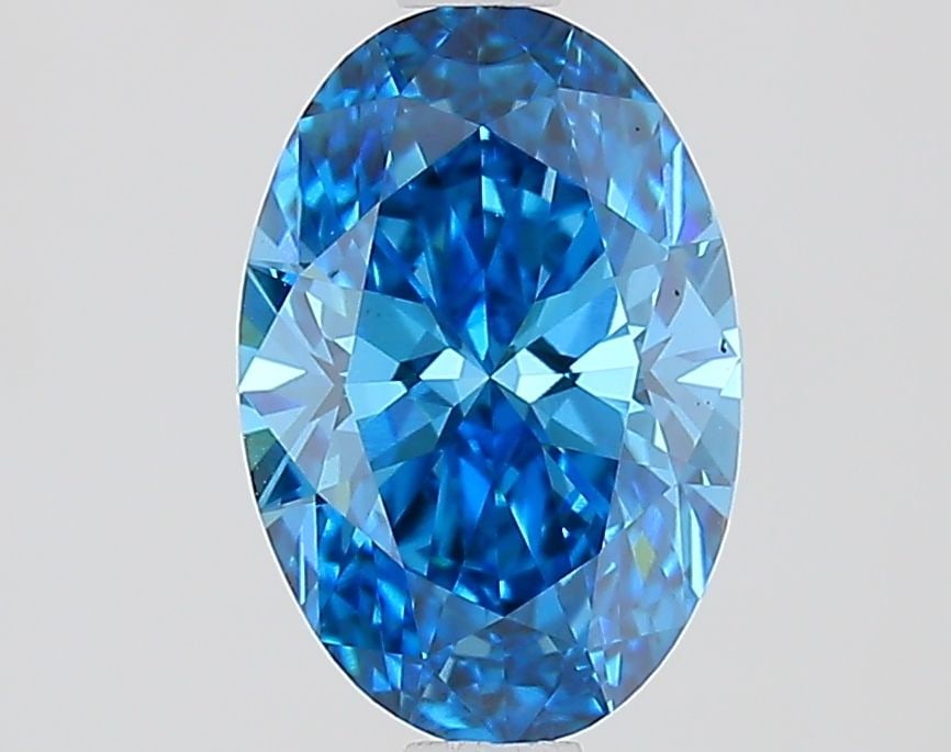 Loose Diamond - OVAL 1.33ct Fancy Vivid Blue VS1: Loose Diamond - OVAL 1.33ct Fancy Vivid Blue VS1 Source: This is a real non-mined Diamond that has been grown in a lab Shape: OVAL Carats: 1.33 Color: Fancy Vivid Blue Certification: IGI Video: