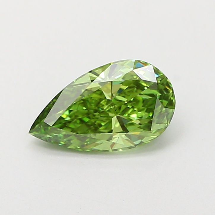 Loose Diamond - PEAR 1.06ct Fancy Vivid Green VS1: Loose Diamond - PEAR 1.06ct Fancy Vivid Green VS1 Source: This is a real non-mined Diamond that has been grown in a lab Shape: PEAR Carats: 1.06 Color: Fancy Vivid Green Certification: IGI Video: