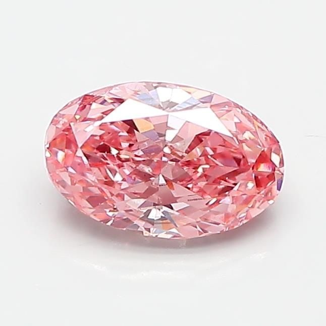 Loose Diamond - OVAL 1.06ct Fancy Vivid Pink VS2: Loose Diamond - OVAL 1.06ct Fancy Vivid Pink VS2 Source: This is a real non-mined Diamond that has been grown in a lab Shape: OVAL Carats: 1.06 Color: Fancy Vivid Pink Certification: IGI Video: