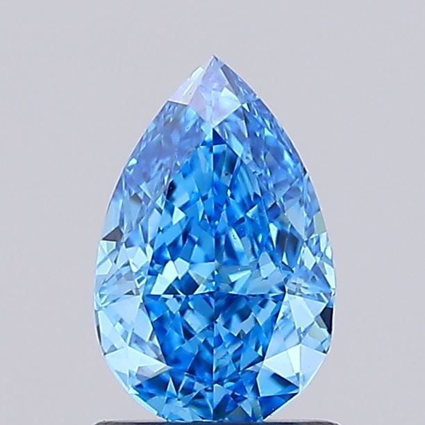 Loose Diamond - PEAR 1.08ct Fancy Vivid Blue VS1: Loose Diamond - PEAR 1.08ct Fancy Vivid Blue VS1 Source: This is a real non-mined Diamond that has been grown in a lab Shape: PEAR Carats: 1.08 Color: Fancy Vivid Blue Certification: IGI Video: