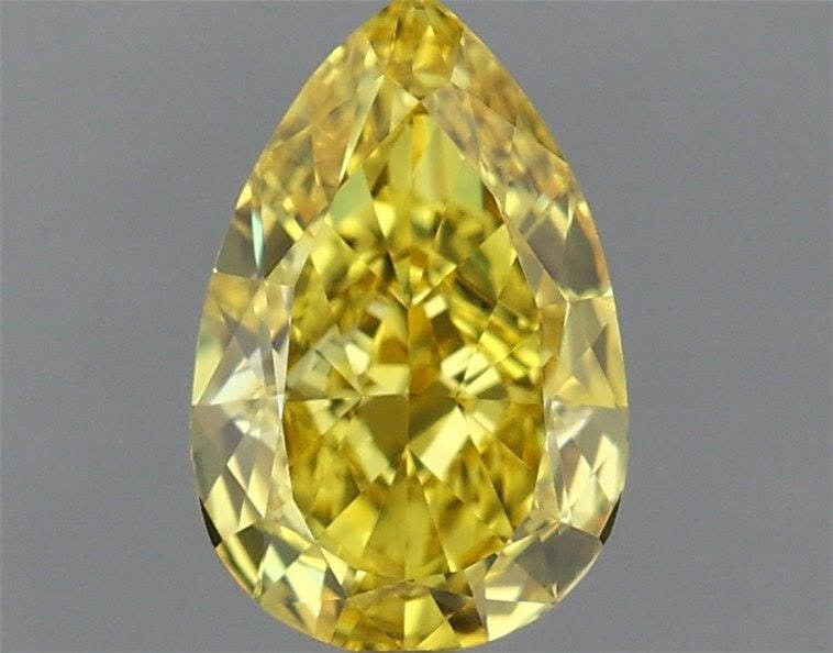 Loose Diamond - PEAR 1.53ct Fancy Vivid Yellow VVS2: Loose Diamond - PEAR 1.53ct Fancy Vivid Yellow VVS2 Source: This is a real non-mined Diamond that has been grown in a lab Shape: PEAR Carats: 1.53 Color: Fancy Vivid Yellow Certification: IGI Video: