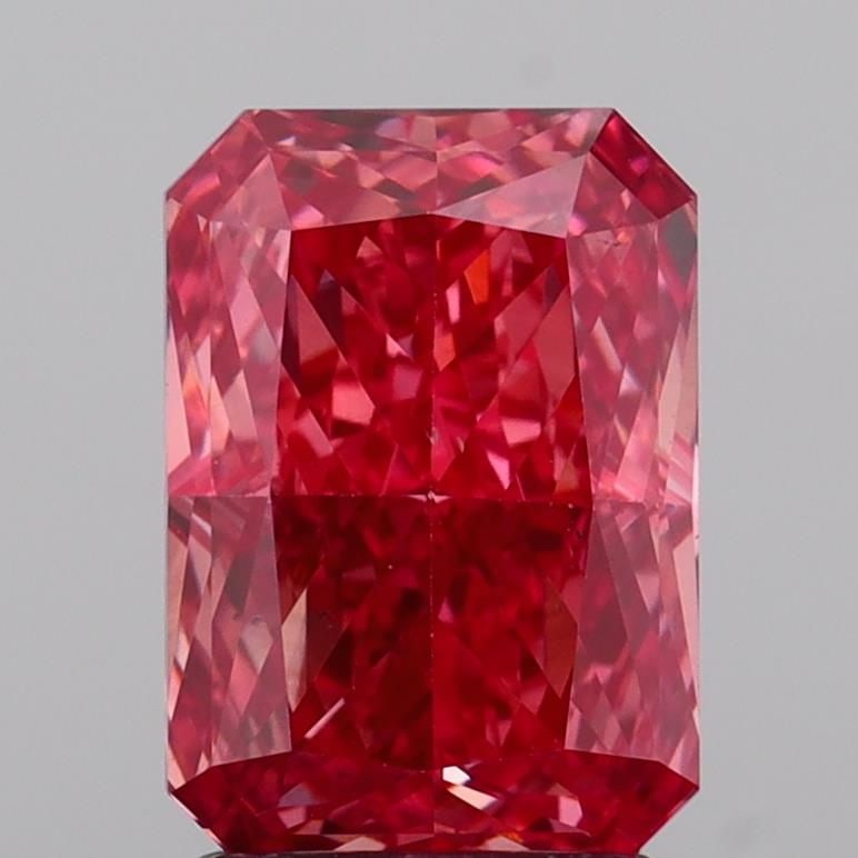 Loose Diamond - RADIANT 2.1ct Fancy Vivid Pink VS2: Loose Diamond - RADIANT 2.1ct Fancy Vivid Pink VS2 Source: This is a real non-mined Diamond that has been grown in a lab Shape: RADIANT Carats: 2.1 Color: Fancy Vivid Pink Certification: IGI Video: