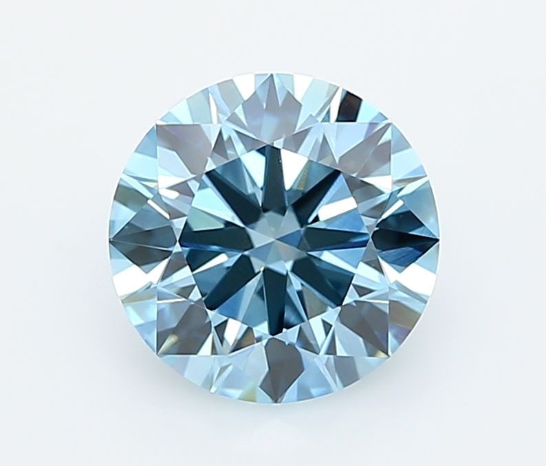 Ideal Loose Diamond - ROUND 2.02ct Fancy Vivid Blue VVS2: Ideal Loose Diamond - ROUND 2.02ct Fancy Vivid Blue VVS2 Source: This is a real non-mined Diamond that has been grown in a lab Shape: ROUND Carats: 2.02 Color: Fancy Vivid Blue Certification: IGI Vide