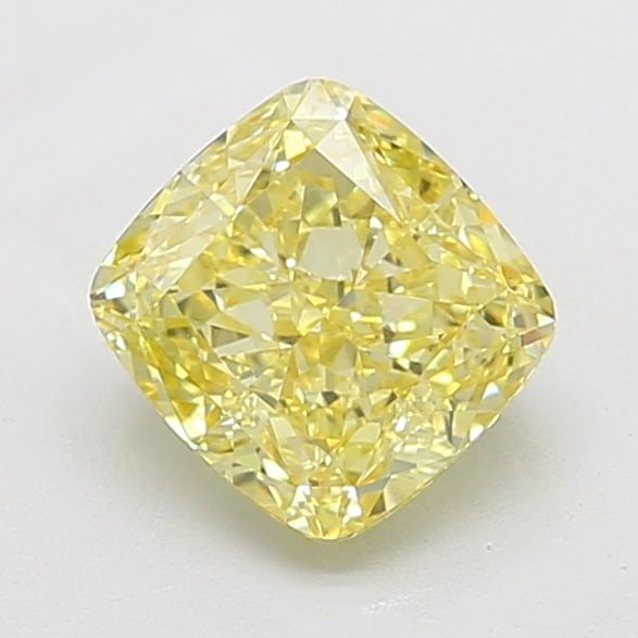 Loose Diamond - CUSHION MODIFIED 2.52ct Fancy Intense Yellow VS2: Loose Diamond - CUSHION MODIFIED 2.52ct Fancy Intense Yellow VS2 Source: This is a real non-mined Diamond that has been grown in a lab Shape: CUSHION MODIFIED Carats: 2.52 Color: Fancy Intense Yellow 