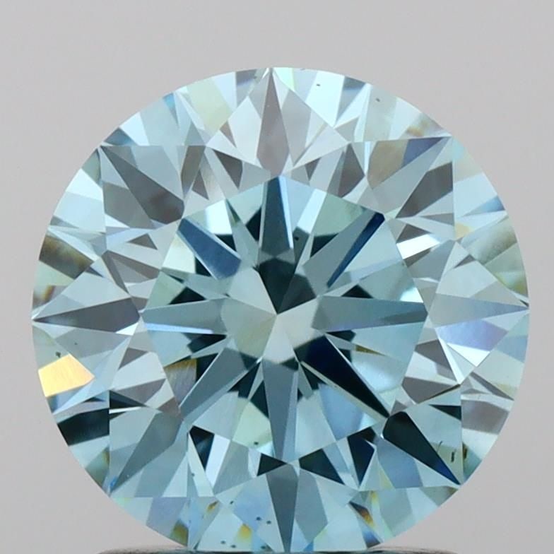 Ideal Loose Diamond - ROUND 1.55ct Fancy Vivid Blue VS2: Ideal Loose Diamond - ROUND 1.55ct Fancy Vivid Blue VS2 Source: This is a real non-mined Diamond that has been grown in a lab Shape: ROUND Carats: 1.55 Color: Fancy Vivid Blue Certification: IGI Video