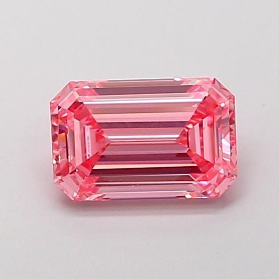 Loose Diamond - EMERALD 1.09ct Fancy Vivid Pink VVS1: Loose Diamond - EMERALD 1.09ct Fancy Vivid Pink VVS1 Source: This is a real non-mined Diamond that has been grown in a lab Shape: EMERALD Carats: 1.09 Color: Fancy Vivid Pink Certification: IGI Video: