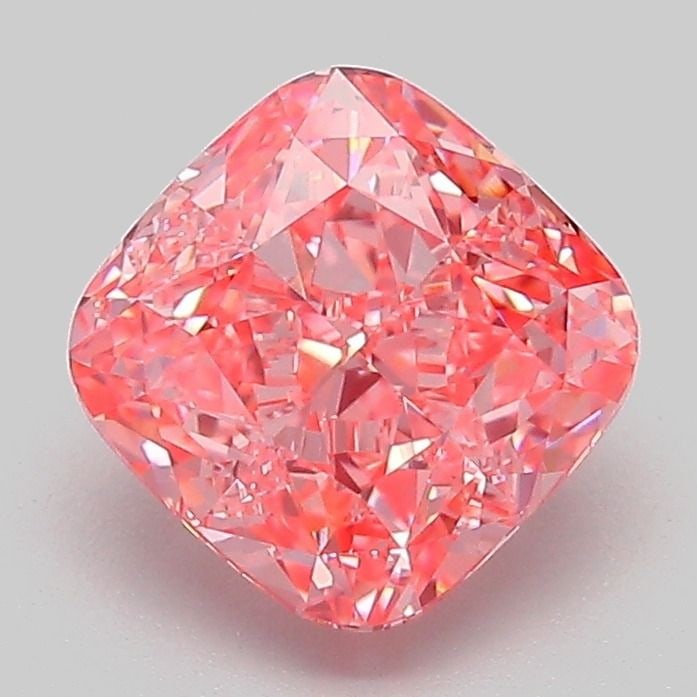 Loose Diamond - CUSHION MODIFIED 2.04ct Fancy Vivid Pink VS1: Loose Diamond - CUSHION MODIFIED 2.04ct Fancy Vivid Pink VS1 Source: This is a real non-mined Diamond that has been grown in a lab Shape: CUSHION MODIFIED Carats: 2.04 Color: Fancy Vivid Pink Certific