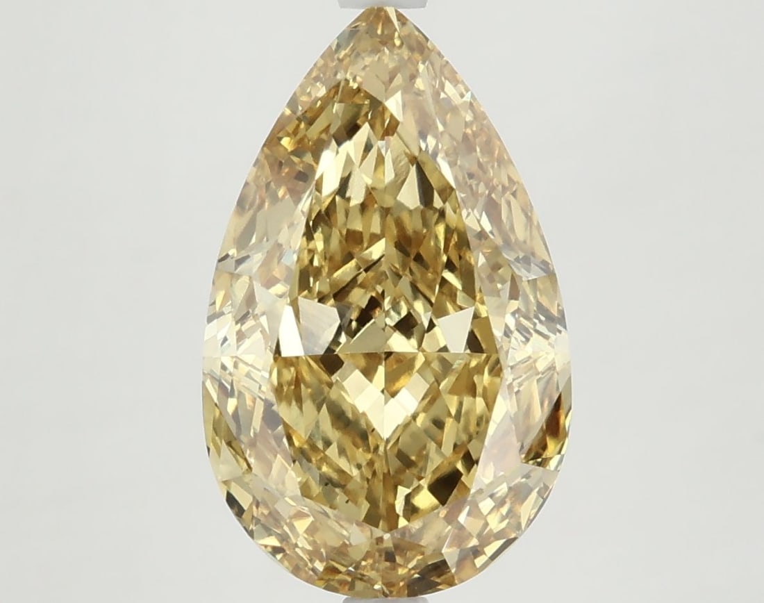 Loose Diamond - PEAR 5.56ct Fancy Vivid Yellow VS2: Loose Diamond - PEAR 5.56ct Fancy Vivid Yellow VS2 Source: This is a real non-mined Diamond that has been grown in a lab Shape: PEAR Carats: 5.56 Color: Fancy Vivid Yellow Certification: NONE The Diam