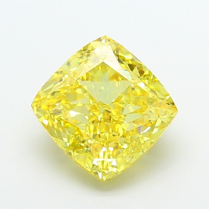 Loose Diamond - CUSHION MODIFIED 6.01ct Fancy Vivid Yellow VS2: Loose Diamond - CUSHION MODIFIED 6.01ct Fancy Vivid Yellow VS2 Source: This is a real non-mined Diamond that has been grown in a lab Shape: CUSHION MODIFIED Carats: 6.01 Color: Fancy Vivid Yellow Cert