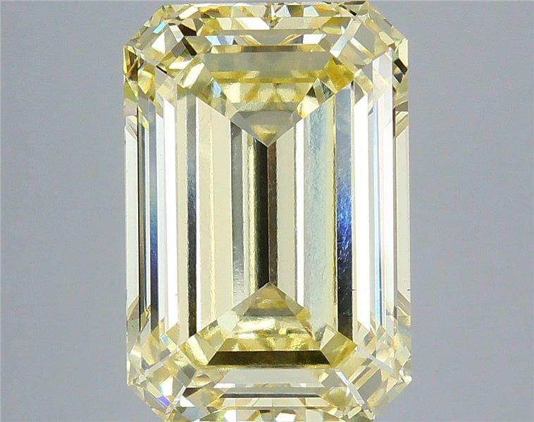 Loose Diamond - EMERALD 10.07ct Fancy Yellow VS1: Loose Diamond - EMERALD 10.07ct Fancy Yellow VS1 Source: This is a real non-mined Diamond that has been grown in a lab Shape: EMERALD Carats: 10.07 Color: Fancy Yellow Certification: IGI Video: