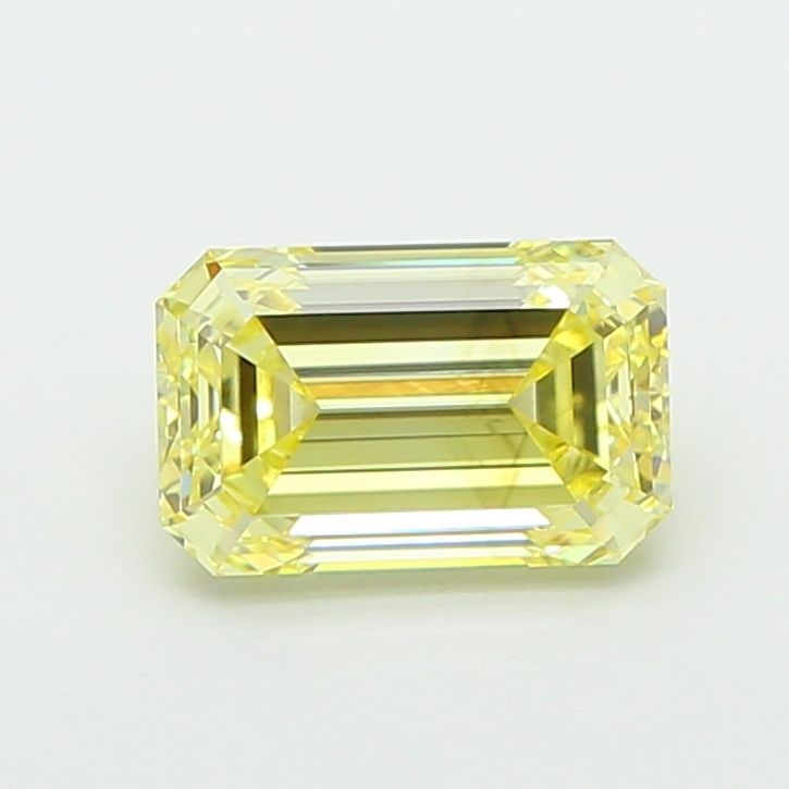 Loose Diamond - EMERALD 1.53ct Fancy Intense Yellow VS1: Loose Diamond - EMERALD 1.53ct Fancy Intense Yellow VS1 Source: This is a real non-mined Diamond that has been grown in a lab Shape: EMERALD Carats: 1.53 Color: Fancy Intense Yellow Certification: IGI