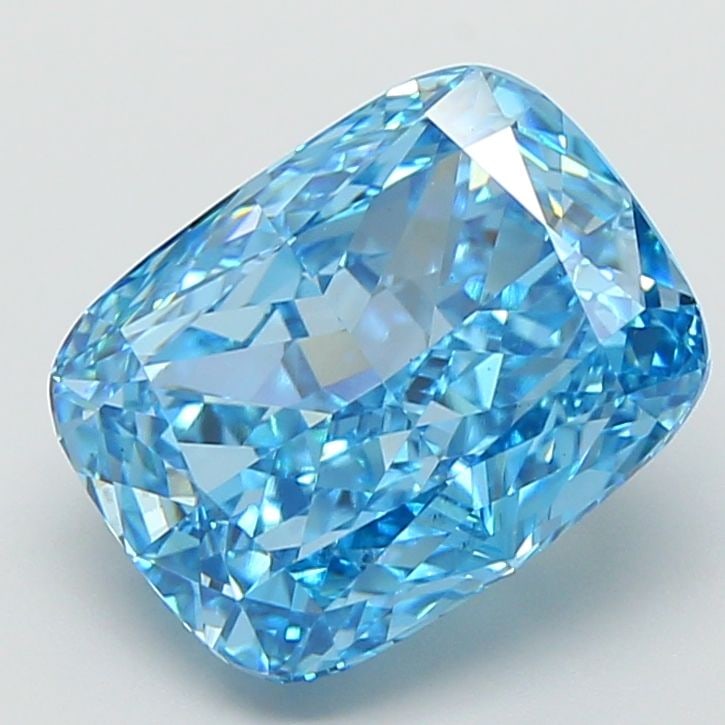 Loose Diamond - CUSHION MODIFIED 4.01ct Fancy Vivid Blue VS1: Loose Diamond - CUSHION MODIFIED 4.01ct Fancy Vivid Blue VS1 Source: This is a real non-mined Diamond that has been grown in a lab Shape: CUSHION MODIFIED Carats: 4.01 Color: Fancy Vivid Blue Certific