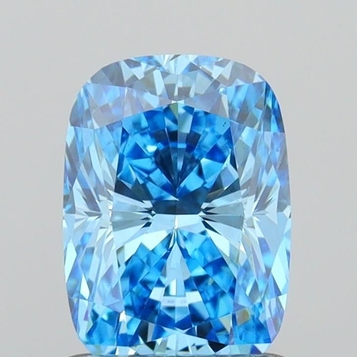 Loose Diamond - CUSHION MODIFIED 1.03ct Fancy Vivid Blue VS1: Loose Diamond - CUSHION MODIFIED 1.03ct Fancy Vivid Blue VS1 Source: This is a real non-mined Diamond that has been grown in a lab Shape: CUSHION MODIFIED Carats: 1.03 Color: Fancy Vivid Blue Certific