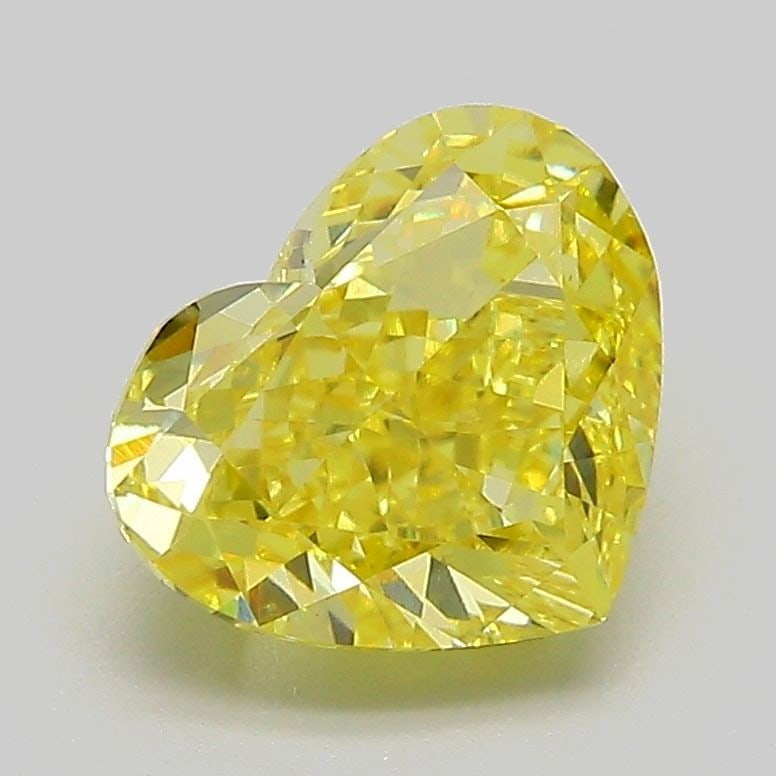 Loose Diamond - HEART 2.31ct Fancy Vivid Yellow VVS2: Loose Diamond - HEART 2.31ct Fancy Vivid Yellow VVS2 Source: This is a real non-mined Diamond that has been grown in a lab Shape: HEART Carats: 2.31 Color: Fancy Vivid Yellow Certification: IGI The Di