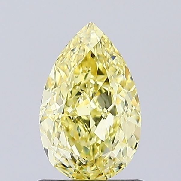Loose Diamond - PEAR 1.11ct Fancy Intense Yellow VS1: Loose Diamond - PEAR 1.11ct Fancy Intense Yellow VS1 Source: This is a real non-mined Diamond that has been grown in a lab Shape: PEAR Carats: 1.11 Color: Fancy Intense Yellow Certification: IGI The D