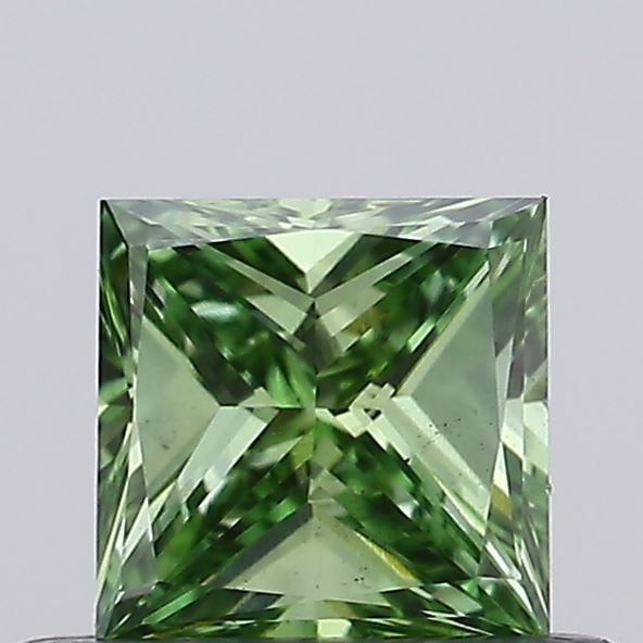 Loose Diamond - PRINCESS 0.36ct Fancy Vivid Green VS1: Loose Diamond - PRINCESS 0.36ct Fancy Vivid Green VS1 Source: This is a real non-mined Diamond that has been grown in a lab Shape: PRINCESS Carats: 0.36 Color: Fancy Vivid Green Certification: NONE Vi