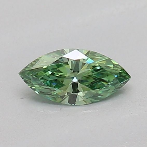 Loose Diamond - MARQUISE 0.15ct Fancy Vivid Green VVS2: Loose Diamond - MARQUISE 0.15ct Fancy Vivid Green VVS2 Source: This is a real non-mined Diamond that has been grown in a lab Shape: MARQUISE Carats: 0.15 Color: Fancy Vivid Green Certification: IGI Vi