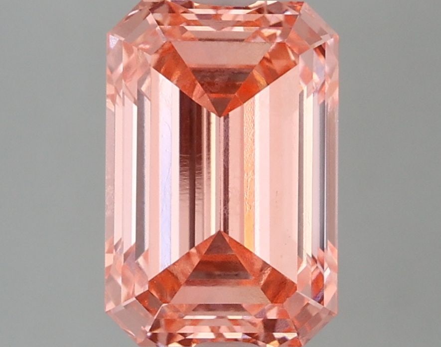Loose Diamond - EMERALD 3.32ct Fancy Vivid Pink VVS2: Loose Diamond - EMERALD 3.32ct Fancy Vivid Pink VVS2 Source: This is a real non-mined Diamond that has been grown in a lab Shape: EMERALD Carats: 3.32 Color: Fancy Vivid Pink Certification: IGI Video: