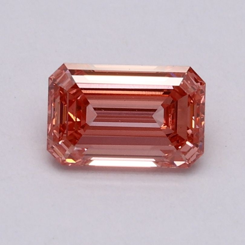Loose Diamond - EMERALD 0.71ct Fancy Vivid Pink VS1: Loose Diamond - EMERALD 0.71ct Fancy Vivid Pink VS1 Source: This is a real non-mined Diamond that has been grown in a lab Shape: EMERALD Carats: 0.71 Color: Fancy Vivid Pink Certification: IGI Video: