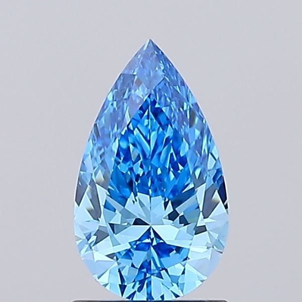 Loose Diamond - PEAR 0.99ct Fancy Vivid Blue VVS2: Loose Diamond - PEAR 0.99ct Fancy Vivid Blue VVS2 Source: This is a real non-mined Diamond that has been grown in a lab Shape: PEAR Carats: 0.99 Color: Fancy Vivid Blue Certification: IGI Video: