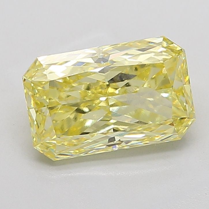 Loose Diamond - RADIANT 4.3ct Fancy Intense Yellow VS1: Loose Diamond - RADIANT 4.3ct Fancy Intense Yellow VS1 Source: This is a real non-mined Diamond that has been grown in a lab Shape: RADIANT Carats: 4.3 Color: Fancy Intense Yellow Certification: IGI V