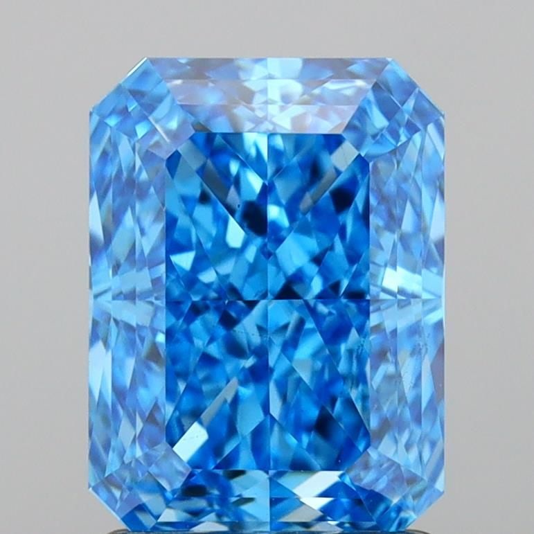 Loose Diamond - RADIANT 1.7ct Fancy Vivid Blue VS2: Loose Diamond - RADIANT 1.7ct Fancy Vivid Blue VS2 Source: This is a real non-mined Diamond that has been grown in a lab Shape: RADIANT Carats: 1.7 Color: Fancy Vivid Blue Certification: IGI Video: