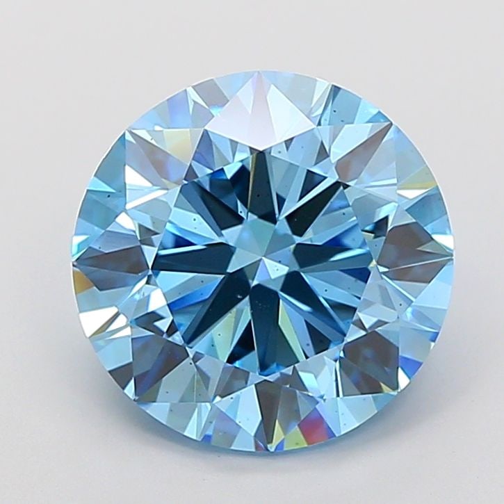 Ideal Loose Diamond - ROUND 6.01ct Fancy Vivid Blue VS2: Ideal Loose Diamond - ROUND 6.01ct Fancy Vivid Blue VS2 Source: This is a real non-mined Diamond that has been grown in a lab Shape: ROUND Carats: 6.01 Color: Fancy Vivid Blue Certification: IGI The D