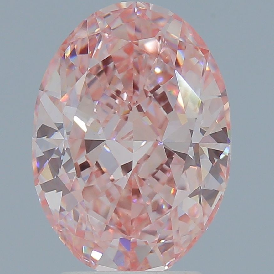 Loose Diamond - OVAL 2.78ct Fancy Vivid Pink VS1: Loose Diamond - OVAL 2.78ct Fancy Vivid Pink VS1 Source: This is a real non-mined Diamond that has been grown in a lab Shape: OVAL Carats: 2.78 Color: Fancy Vivid Pink Certification: IGI Video:
