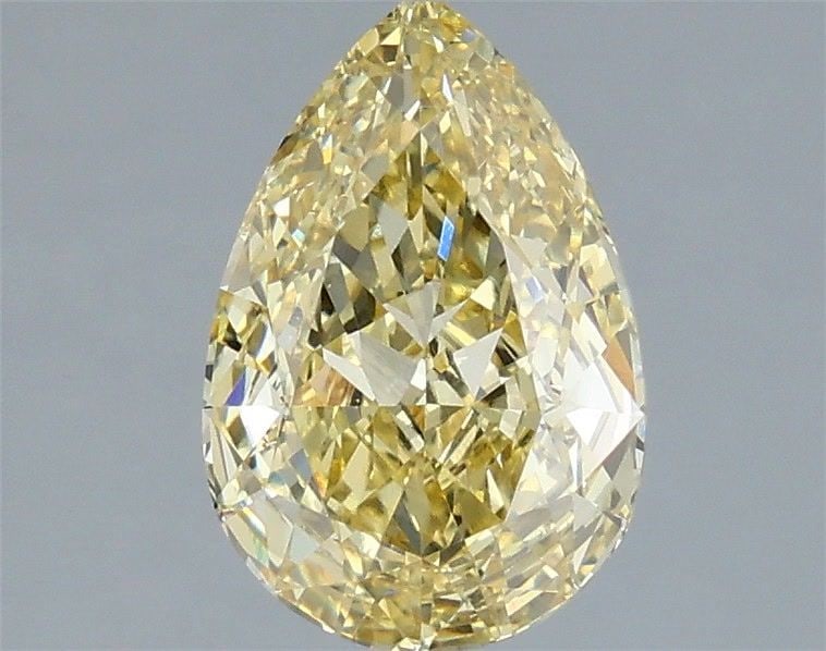 Loose Diamond - PEAR 2.03ct Fancy Intense Yellow VS1: Loose Diamond - PEAR 2.03ct Fancy Intense Yellow VS1 Source: This is a real non-mined Diamond that has been grown in a lab Shape: PEAR Carats: 2.03 Color: Fancy Intense Yellow Certification: IGI Video